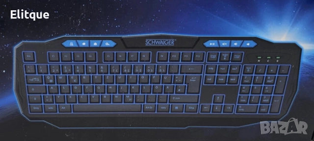 Гейминг клавиатура със синя подстветка GT200, снимка 7 - Друга електроника - 52713984