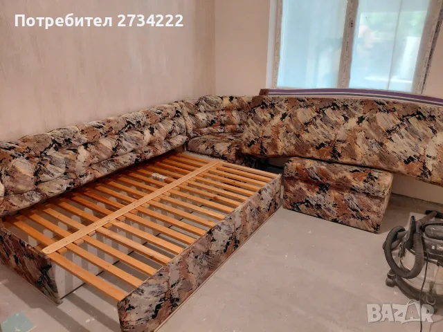 Разтегателен ъглов диван, снимка 9 - Дивани и мека мебел - 55826461