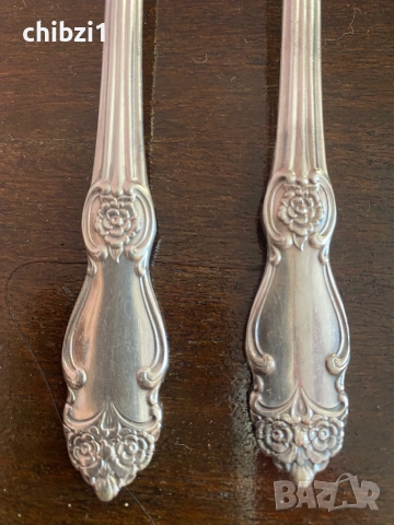 Руски посребрени прибори МНЦ , снимка 2 - Прибори за хранене, готвене и сервиране - 52423053
