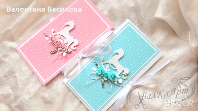 Ръчно изработени картички за Кръщене, снимка 9 - Други - 51611158