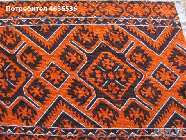 Ръчно бродирана възглавница-лен, памучни конци, 56х31см., снимка 5 - Декорация за дома - 53258941