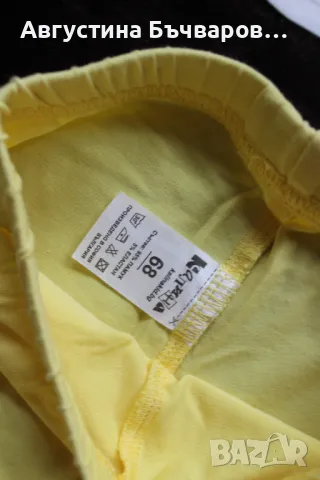 Летен комплект от 2бр.клинчета и блузка с къс ръкав, размер 68, снимка 7 - Комплекти за бебе - 50210034