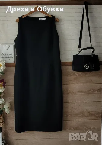 Черна елегантна рокля Zara, снимка 5 - Рокли - 56358494