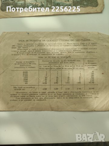 Облигации от 1955 година, снимка 2 - Нумизматика и бонистика - 41312010