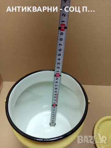 Соц Стара Емайлирана Съдинка Съд., снимка 11 - Антикварни и старинни предмети - 49715310