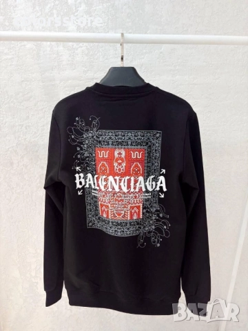 Мъжка блуза с дълъг ръкав Balenciaga/IM84x, снимка 2 - Блузи - 51654515
