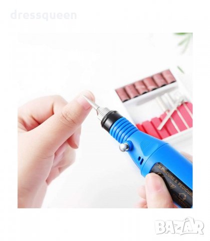 ( ПИСАЛКА ) Многофункционална електрическа пила за маникюр и педикюр с 6 приставки, снимка 5 - Продукти за маникюр - 34268408