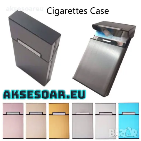 Алуминиева нова табакера кутия Слим Slim за тънки цигари мурати слим Murati slim контейнер съхранени, снимка 12 - Други - 50223052