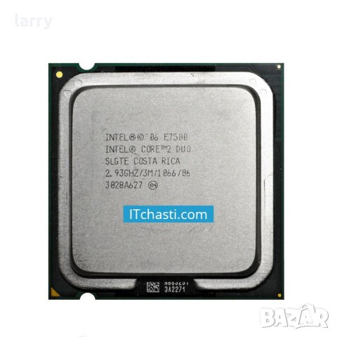 Процесор Desktop Intel Core 2 Duo E7500 2.93Ghz 3M 1066 SLGTE LGA775, снимка 1 - Процесори - 44156828