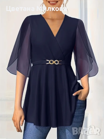 Елегантна есенна блуза 5 XL