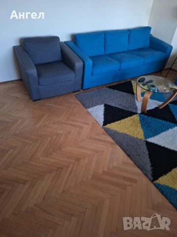 Диван-тройка с два фотьойли, снимка 3 - Дивани и мека мебел - 53486534