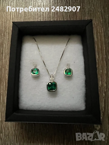 Сребърен комплект, снимка 9 - Бижутерийни комплекти - 53723813