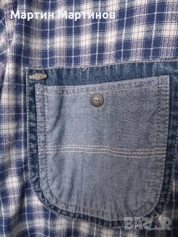 Нова Мъжка Дънкова Риза - CROSS, снимка 3 - Ризи - 53811185