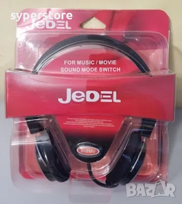 Слушалки с микрофон Jedel 808MV , кабелни, голяма мида - Headnones+mic, снимка 3 - Слушалки за компютър - 49587691