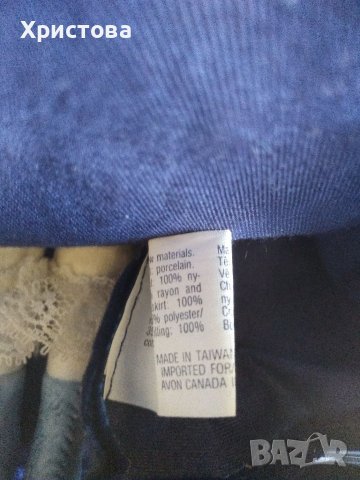 Малка керамична кукла на стойка, снимка 5 - Кукли - 40547010