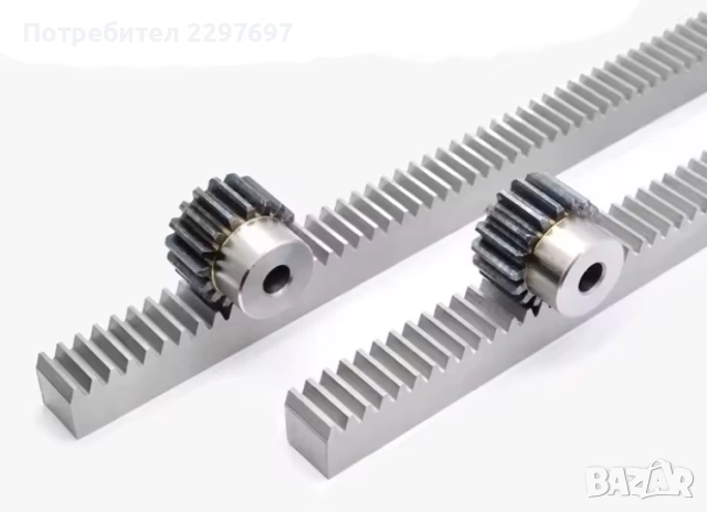  Модулна зъбна рейка 10*10*500 мм +1 бр. Пиньон 17 зъба, снимка 10 - Други инструменти - 53201107