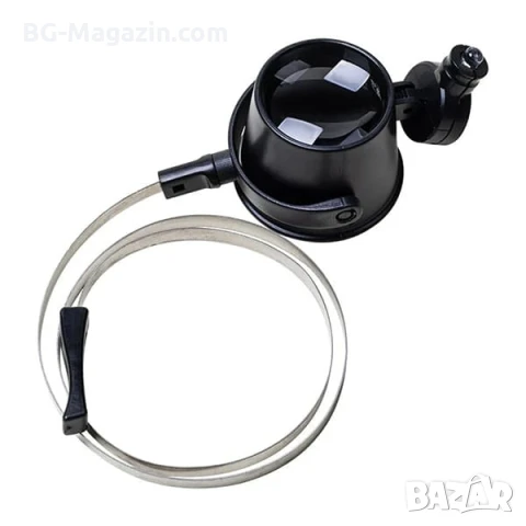 Професионална мощна увеличителна лупа глава за око с LED осветление часовникарска бижутерска лед, снимка 9 - Други инструменти - 50921213