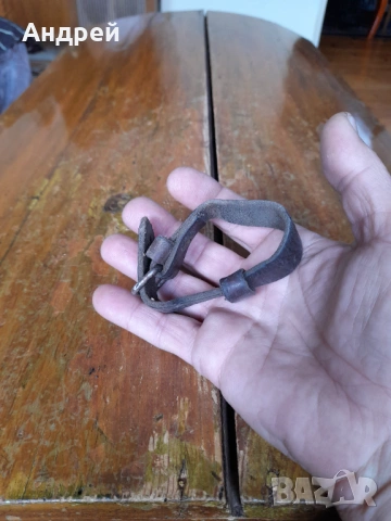 Стара кожена каишка, снимка 2 - Други ценни предмети - 53286224