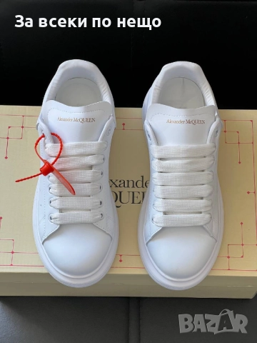 Alexander McQueen Дамски Бели Маратонки👟Дамски Спортни Обувки В Бял Цвят Код P1354