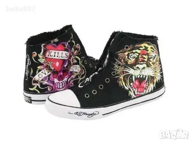 Ed Hardy оригинални унисекс кецове Uk3,5/37