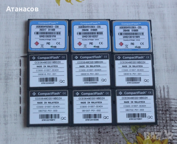 Original Cisco 256MB, 128, 64 MB CompactFlash CF Memory Cards, снимка 2 - Външни хард дискове - 52774739