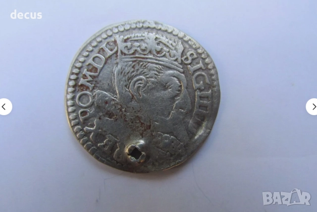 Полска сребърна монета Сигизмунд 1598 г, снимка 4 - Нумизматика и бонистика - 51464099