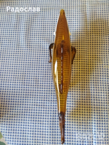 стара стъклена фигура Риба, снимка 5 - Декорация за дома - 52262187