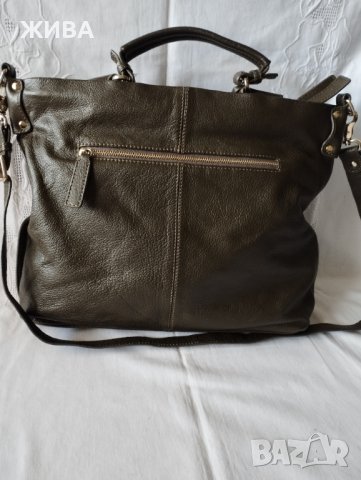 MARIA KARLA-ITALY ЕСТЕСТВЕНА КОЖА голяма дамска чанта, снимка 3 - Чанти - 42682191