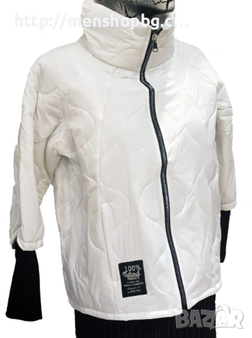 Късо пролетно яке - бяло, снимка 2 - Якета - 53612127