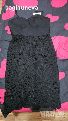 Нова дамска черна рокля-размер Л-ХЛ, снимка 7 - Рокли - 29968141
