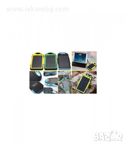 ВОДОУСТОЙЧИВО ЗАРЯДНО СОЛАРНА ВЪНШНА БАТЕРИЯ POWER BANK 5000 MAH - код 1109, снимка 8 - Външни батерии - 34056368