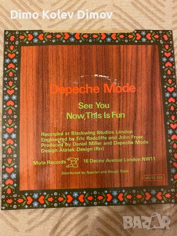 Depeche Mode Single 7” Vinyl Винил, снимка 2 - Грамофонни плочи - 42485245