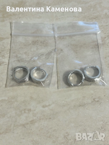 Сребърни обеци(925)  ,нови .Английско закопчаване , снимка 10 - Обеци - 52350380