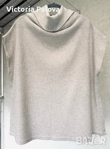 Модерна красива блуза - поло без ръкави, снимка 6 - Блузи с дълъг ръкав и пуловери - 52022815