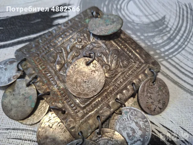 Стар възрожденски накит тепелък, снимка 5 - Антикварни и старинни предмети - 55771386