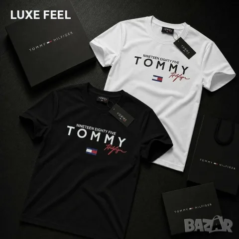 Tommy Hilfiger 🔹Мъжка Черна Тениска - L р