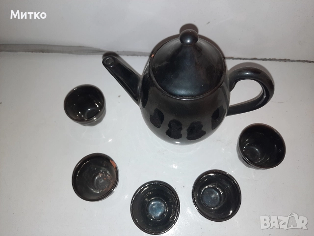 Ретро керамични Битови сервизи за ракия и вино, снимка 18 - Сервизи - 52860914