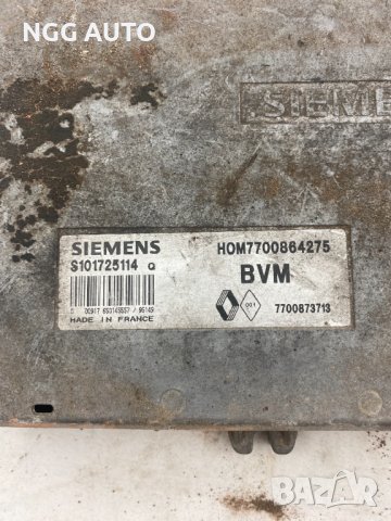 Компютър Двигател ECU за  Renault Laguna 1.8 , SIEMENS, S101725114 Q, HOM7700864275, 7700873713, 60 , снимка 2 - Части - 41448136