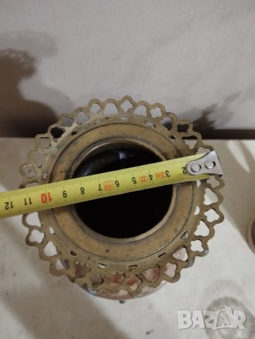 стара бранзова ваза, снимка 5 - Антикварни и старинни предмети - 44252688