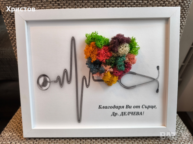 Картини и декорации със Скандинавски мъх, снимка 7 - Декорация за дома - 42057514