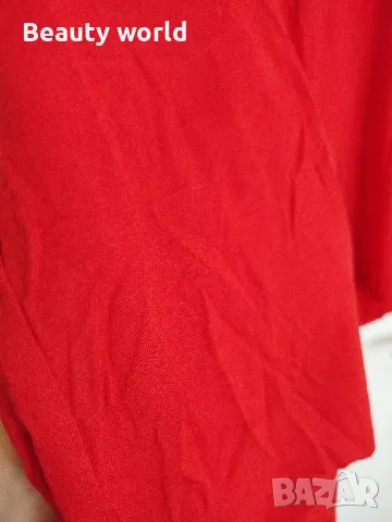 Червена тениска хл размер , снимка 3 - Тениски - 49698001