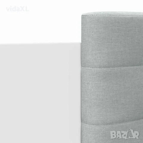 vidaXL Рамка за легло с табла и LED осветление, бяла, 120x200 см, снимка 9 - Спални и легла - 56146767