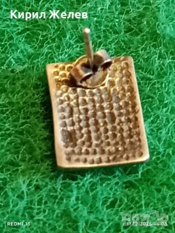 Сребърна обеца с артистичен дизайн модерна 38250, снимка 4 - Обеци - 52736351