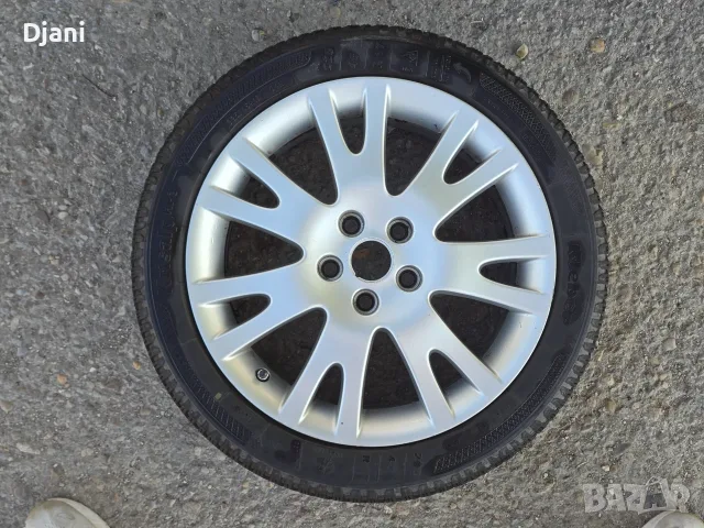 Оригинални Renault Silverstone 17" 5x108 + зимни гуми 225/45 R17 - 130€, снимка 6 - Гуми и джанти - 56183788
