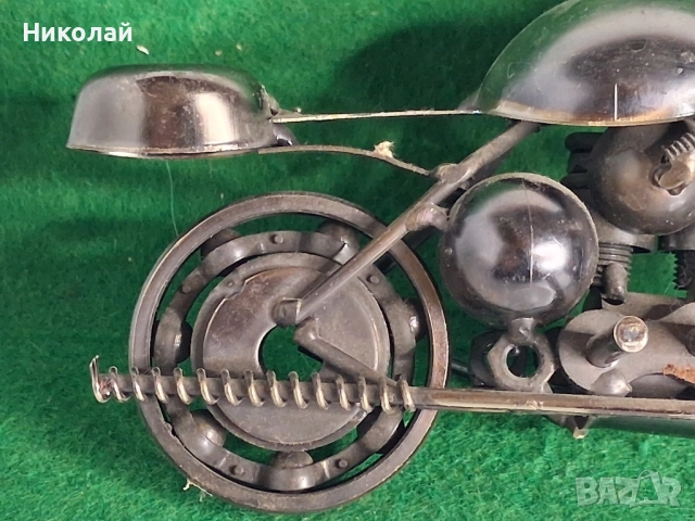 Метална Фигура Мотоциклет , снимка 2 - Антикварни и старинни предмети - 52417804