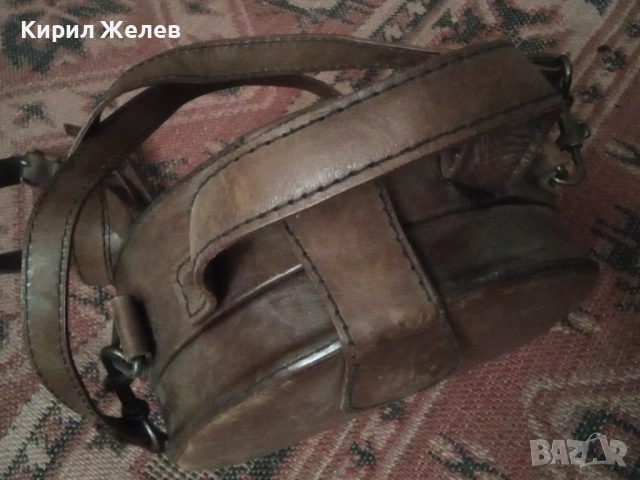 Кръгла кожена чанта 53732, снимка 7 - Чанти - 53447217
