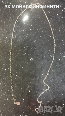 сребърен ланец / скъсана закопчалка, снимка 4 - Колиета, медальони, синджири - 52854731