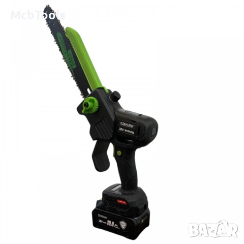 Акумулаторна резачка STAHLMAYER 36V 10AH с дисплей, две батерии и две вериги – 30см шина, снимка 2 - Градинска техника - 52897980