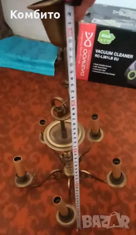 Стар бронзов полюлей , снимка 5 - Антикварни и старинни предмети - 47727670