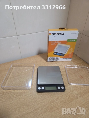 Електронна Кухненска Везна, 0.01гр до 500гр, GRIFEMA GA2003 Компактна и Прецизна, Дигитална!, снимка 2 - Друга електроника - 53698394